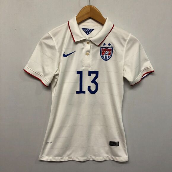 Nike Women 2014 Morgan #13 USA Soccer Jersey Size Small M188 -19 - Picture 1 of 16